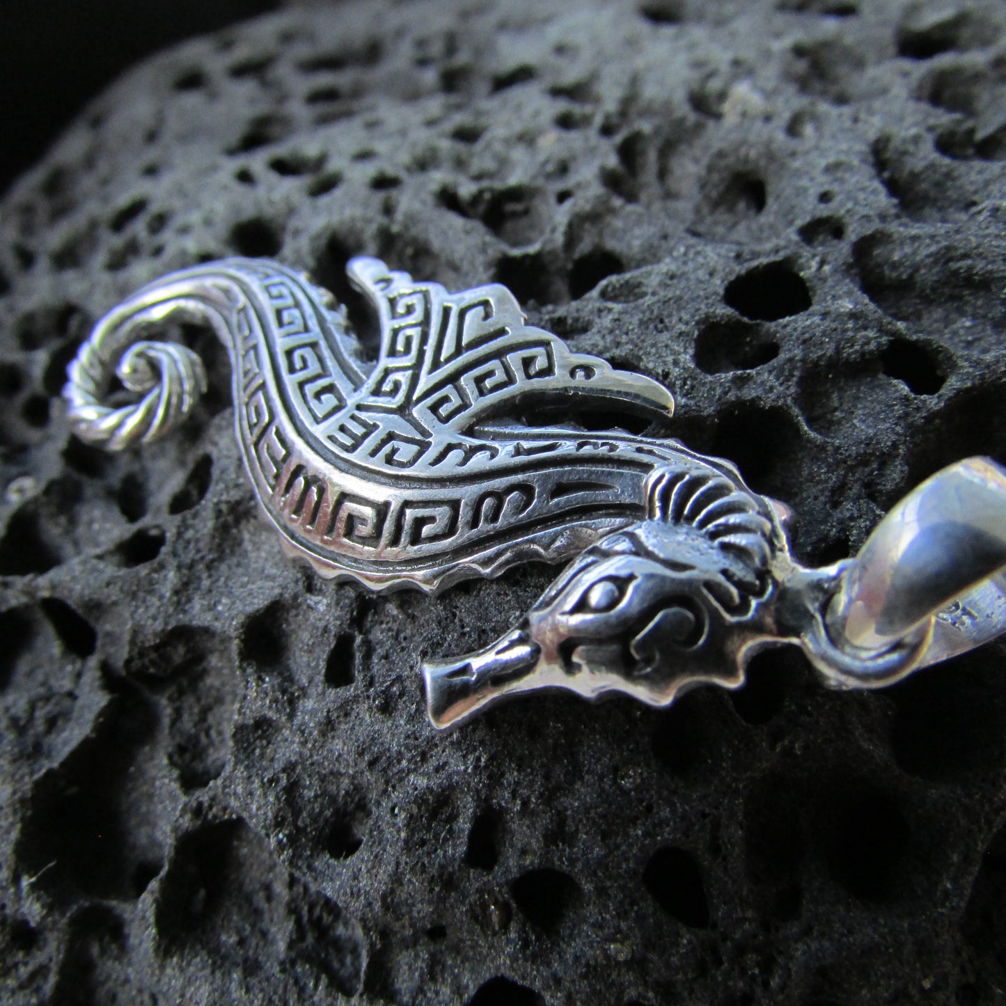 Seahorse Necklace Pendant  | Sterling Silver | Ocean | Beach | Gift | Jewelry | Handmade | Unique