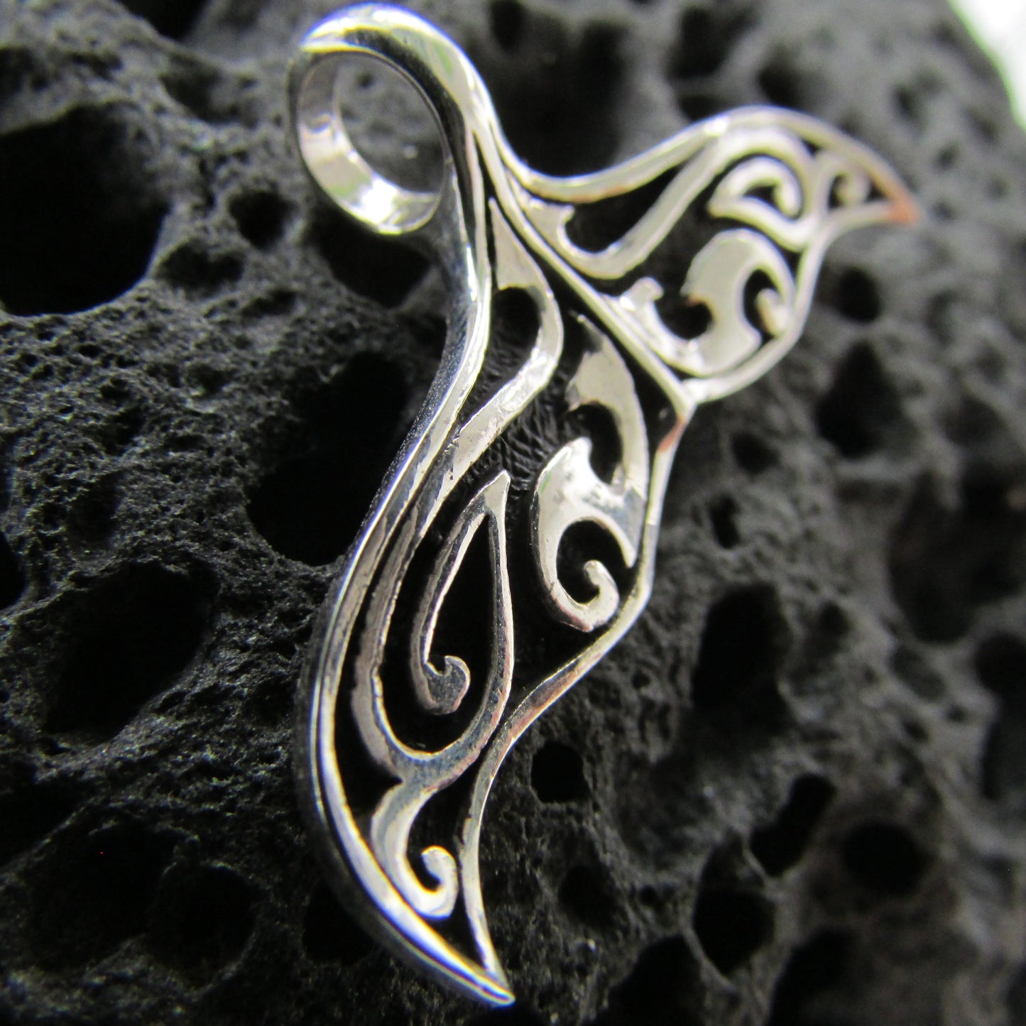 Whale Tail Pendant Necklace Medium | Sterling Silver | Ocean | Beach | Gift | Jewelry | Handmade | Unique