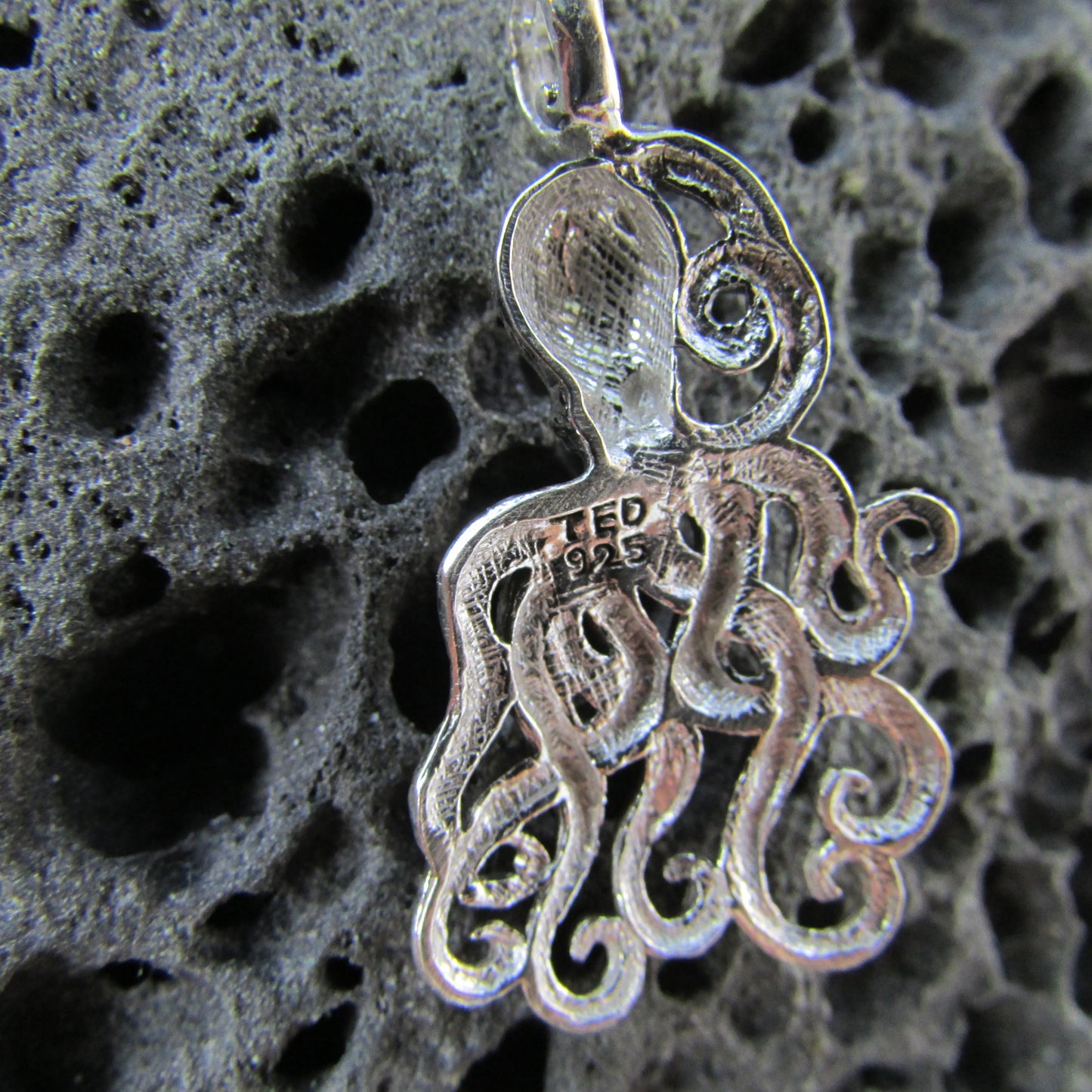 Octopus Pendant Necklace | Sterling Silver | Ocean | Beach | Gift | Jewelry | Handmade | Unique