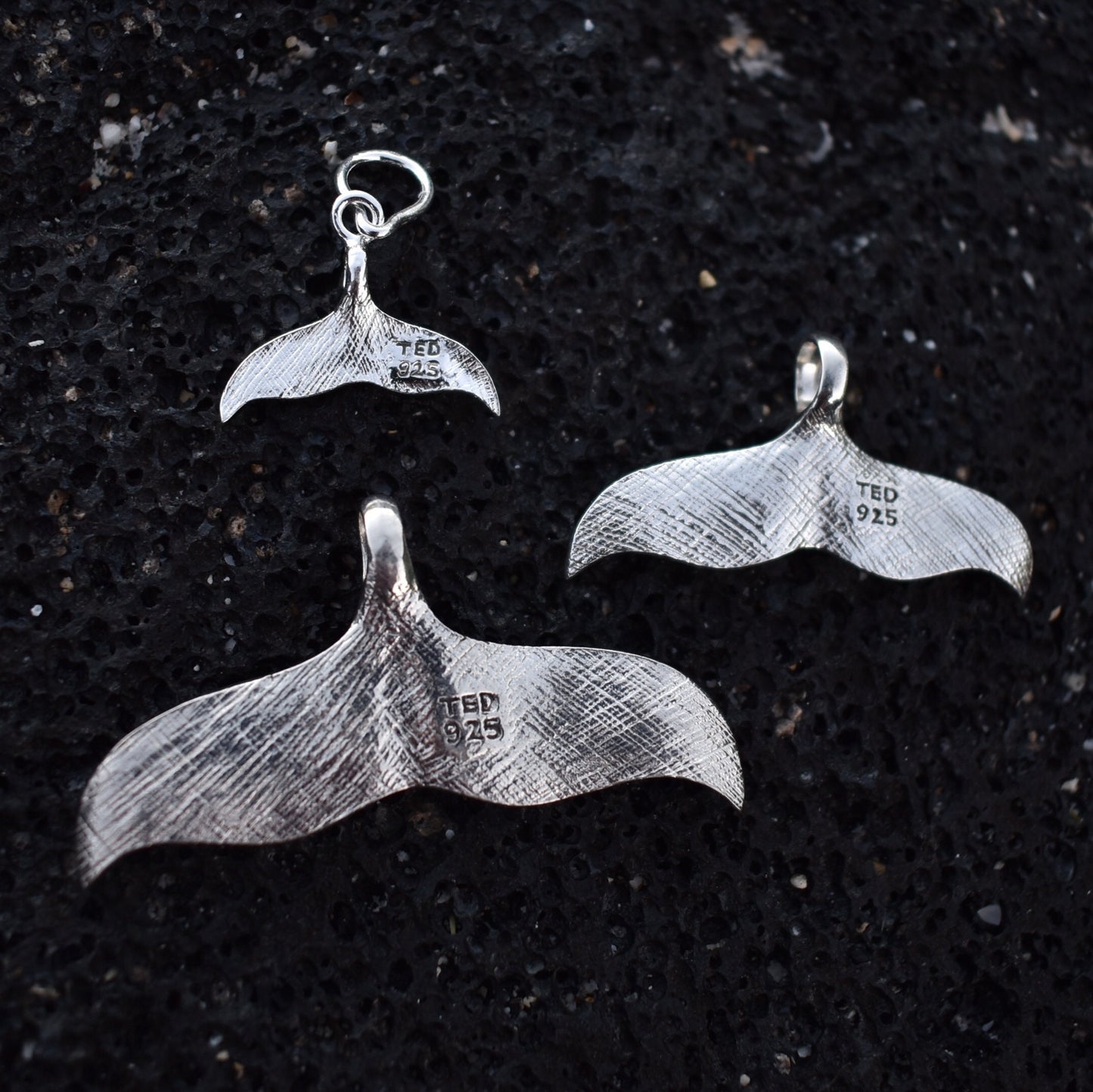 Whale Tail Pendant Necklace Medium | Sterling Silver | Ocean | Beach | Gift | Jewelry | Handmade | Unique
