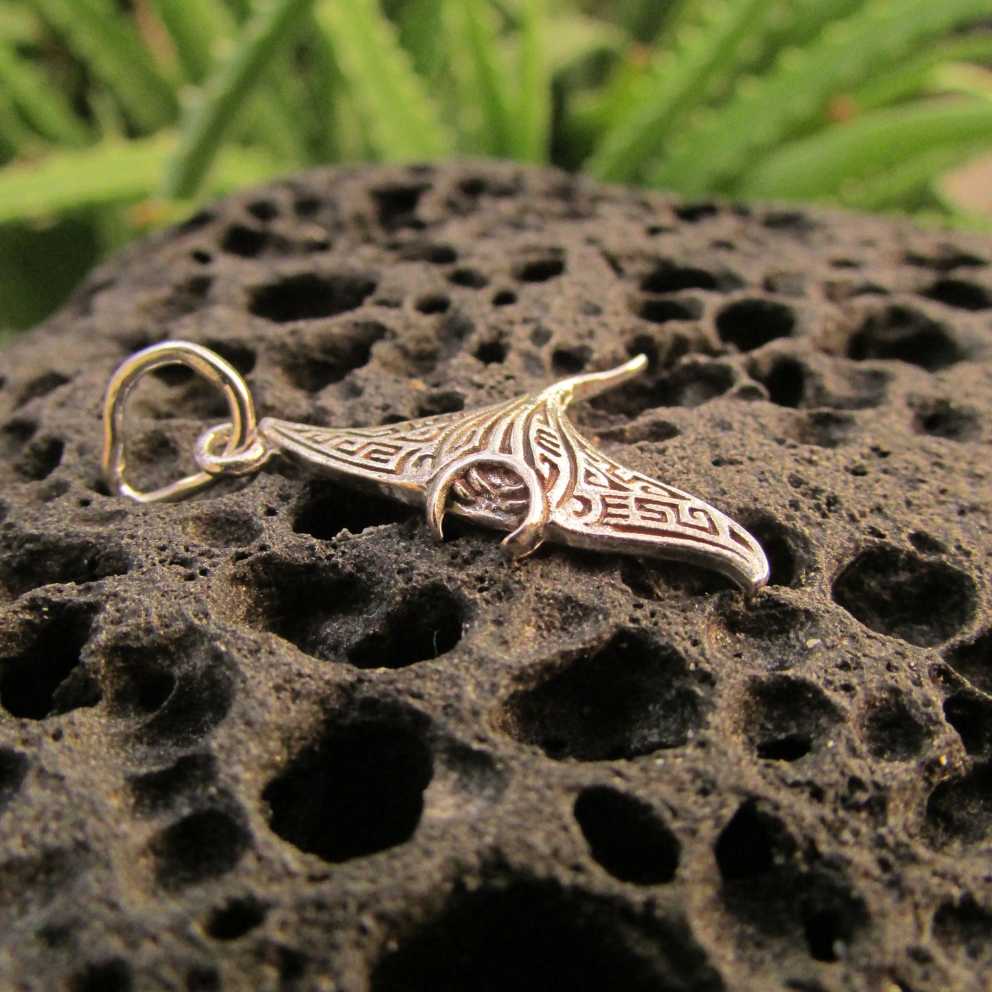 Manta Ray Necklace Pendant | Sterling Silver | Ocean | Beach | Gift | Jewelry | Handmade | Unique