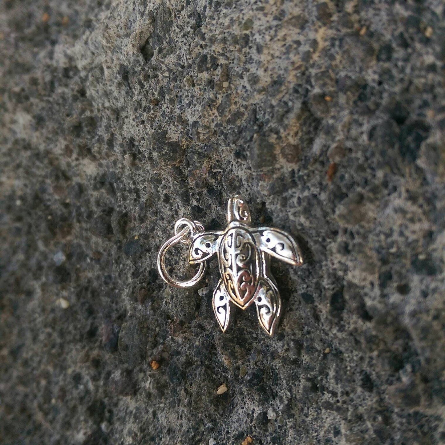 Turtle Necklace Pendant | Sterling Silver | Ocean | Beach | Gift | Jewelry | Handmade | Unique