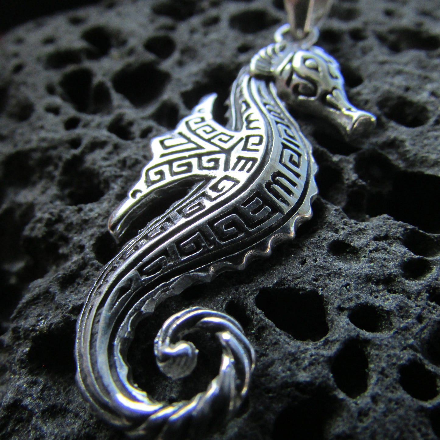 Seahorse Necklace Pendant  | Sterling Silver | Ocean | Beach | Gift | Jewelry | Handmade | Unique